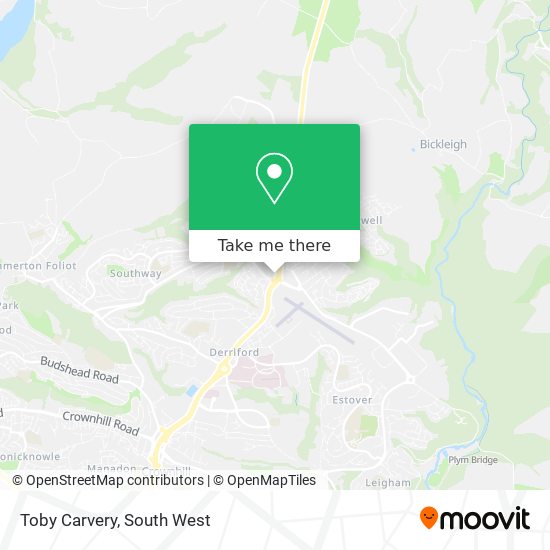 Toby Carvery map