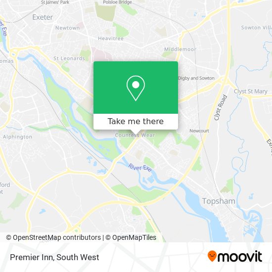 Premier Inn map