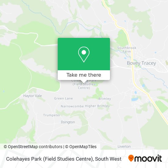 Colehayes Park (Field Studies Centre) map