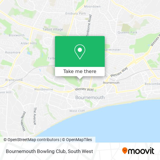 Bournemouth Bowling Club map
