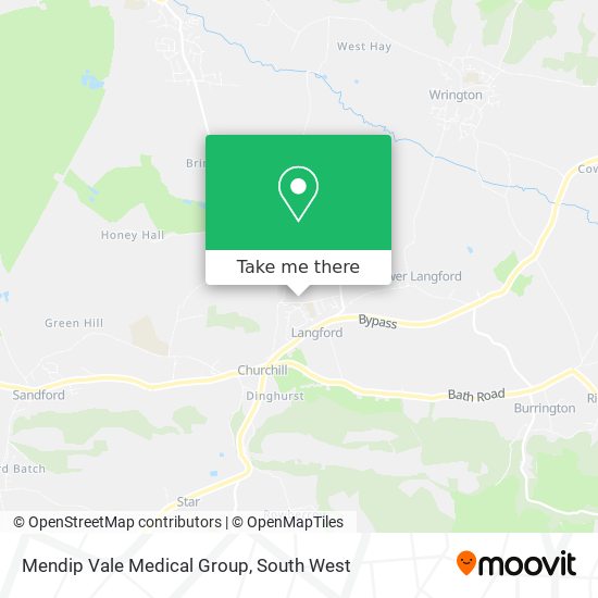 Mendip Vale Medical Group map