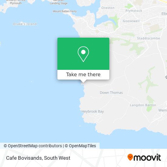Cafe Bovisands map