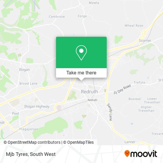 Mjb Tyres map