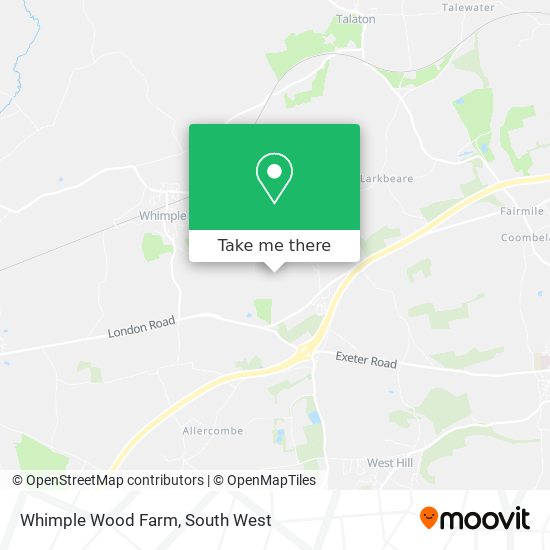 Whimple Wood Farm map