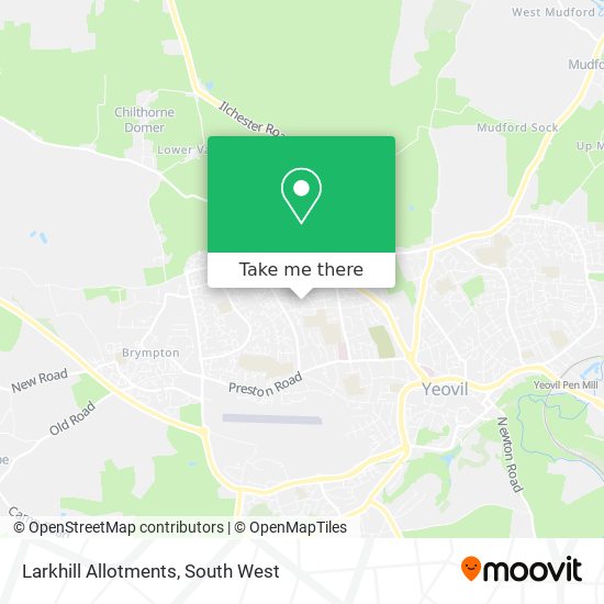 Larkhill Allotments map