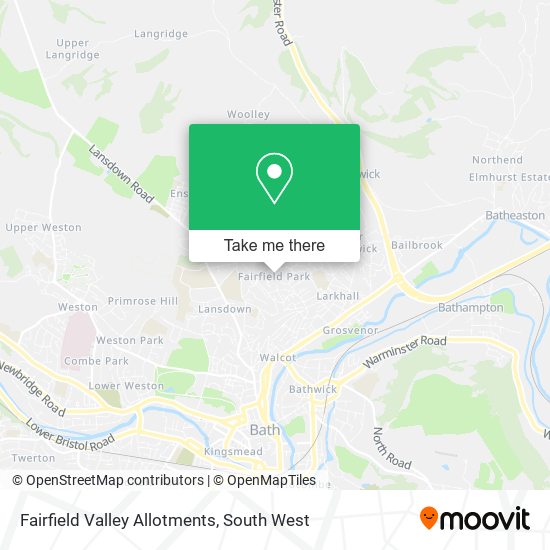 Fairfield Valley Allotments map