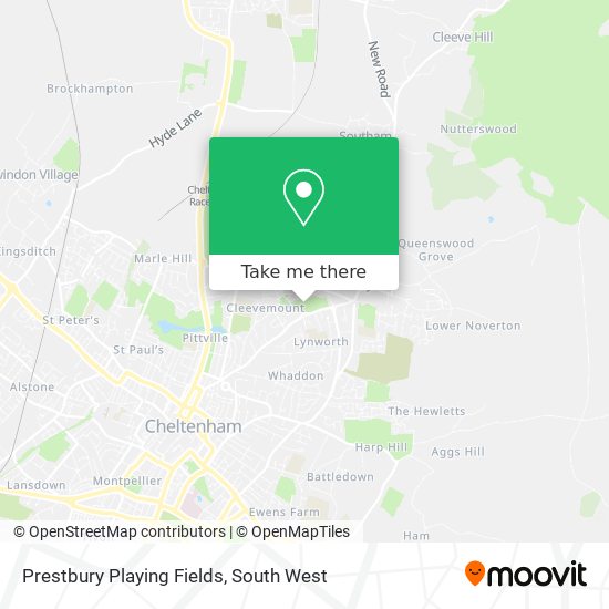 Prestbury Playing Fields map