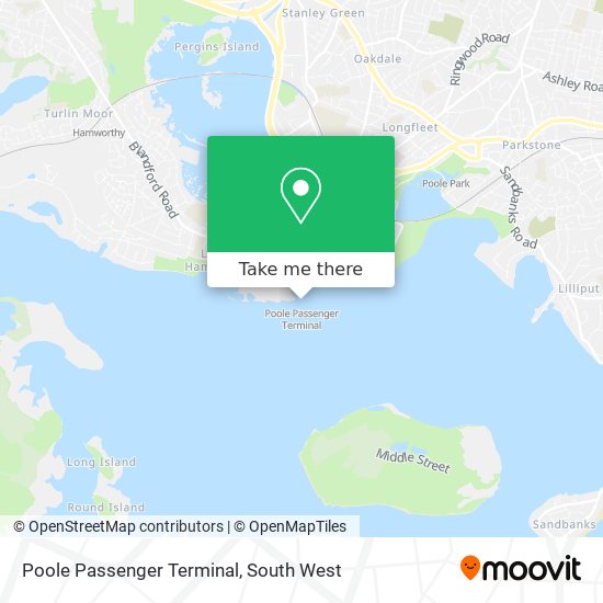Poole Passenger Terminal map