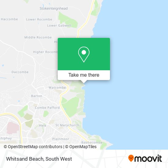 Whitsand Beach map