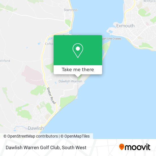 Dawlish Warren Golf Club map