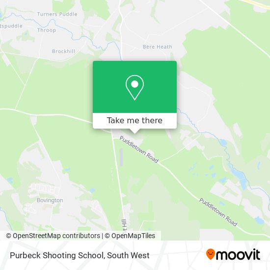 Purbeck Shooting School map