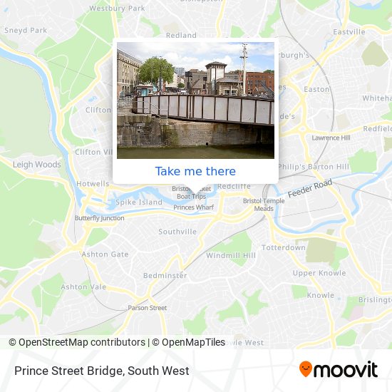 Prince Street Bridge map