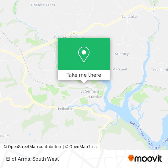 Eliot Arms map
