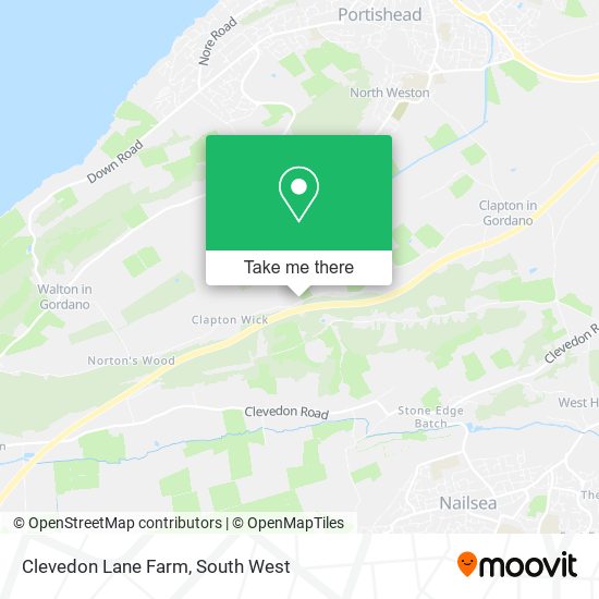 Clevedon Lane Farm map