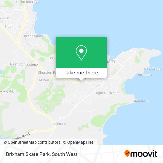 Brixham Skate Park map