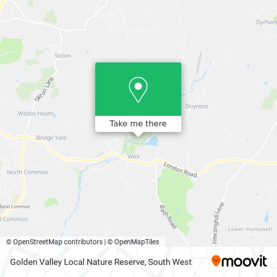 Golden Valley Local Nature Reserve map