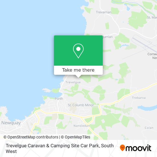 Trevelgue Caravan & Camping Site Car Park map