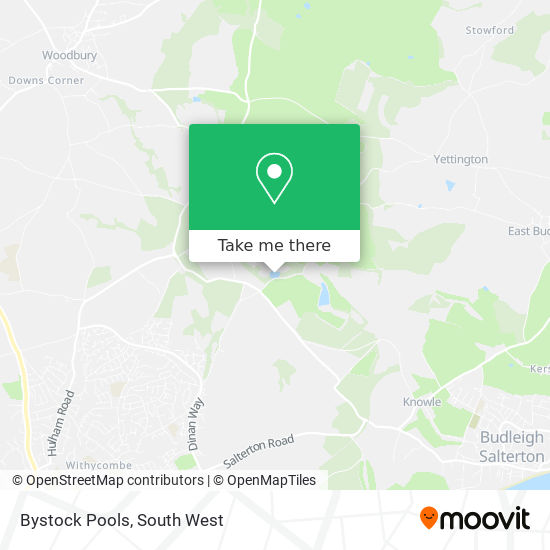 Bystock Pools map
