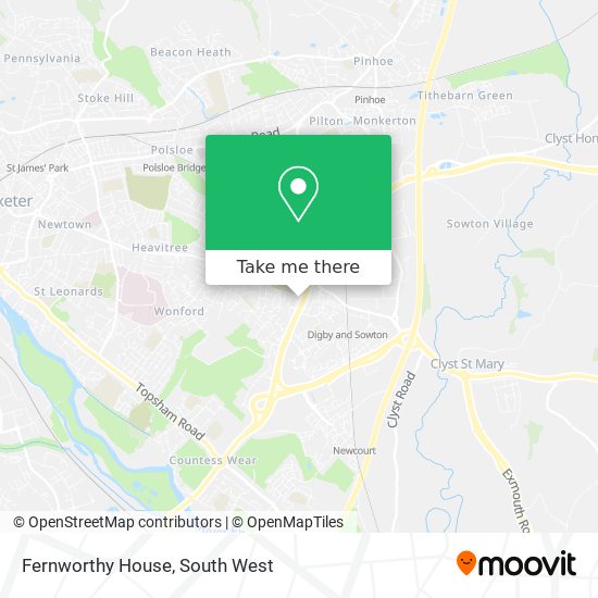 Fernworthy House map