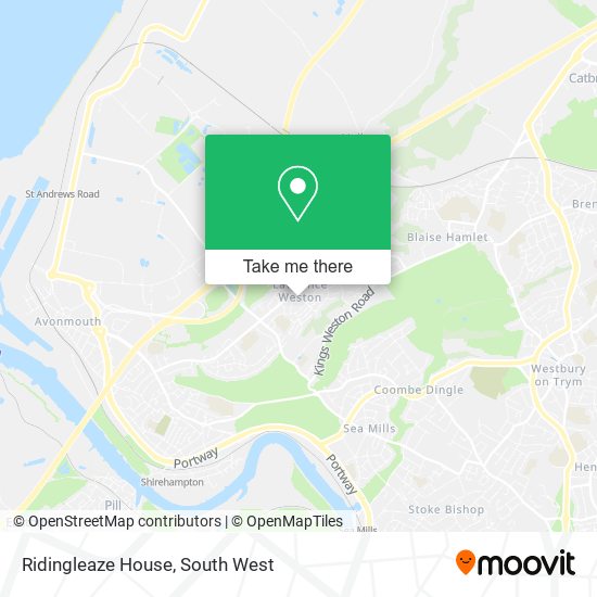 Ridingleaze House map