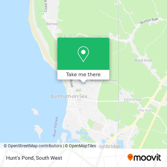 Hunt's Pond map