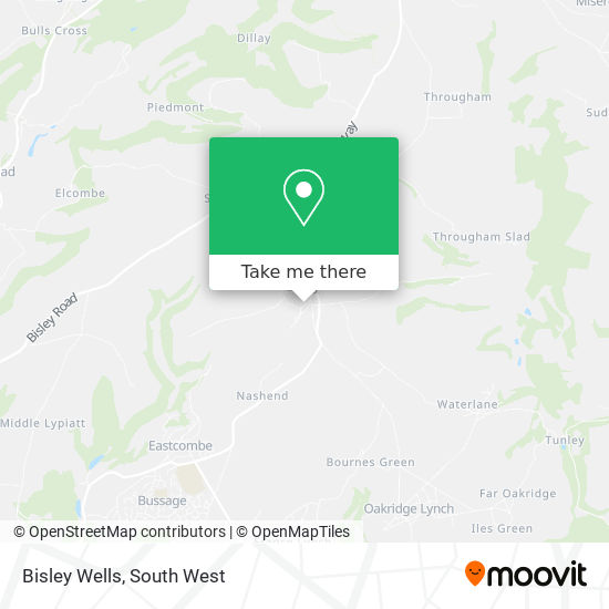 Bisley Wells map