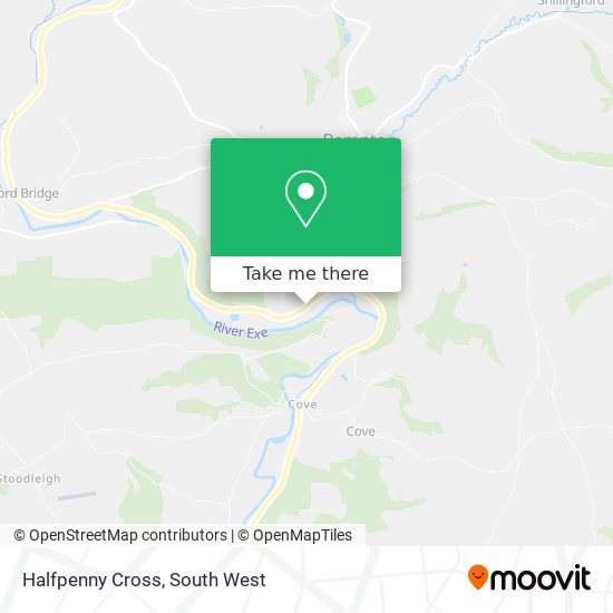 Halfpenny Cross map