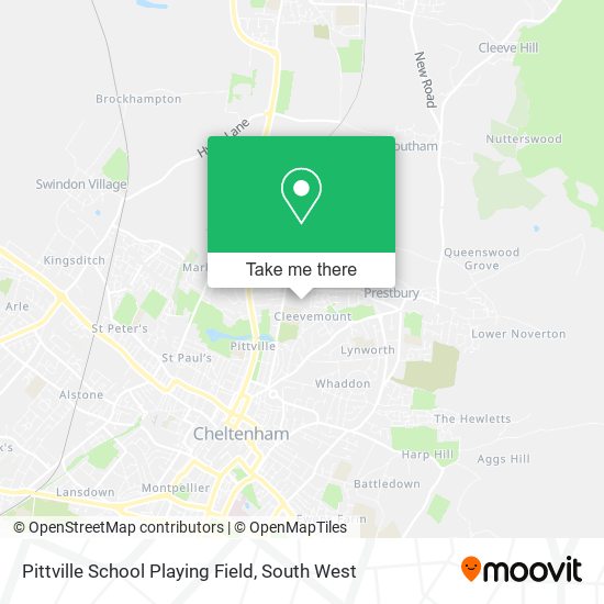 Pittville School Playing Field map
