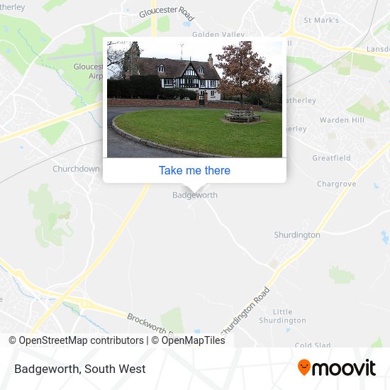 Badgeworth map