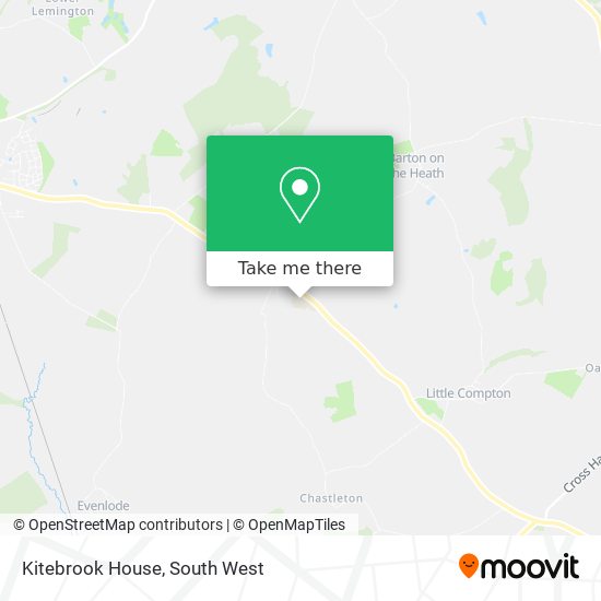 Kitebrook House map