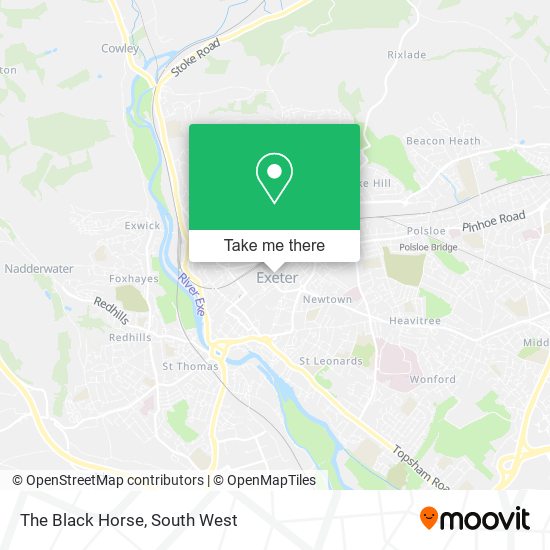 The Black Horse map