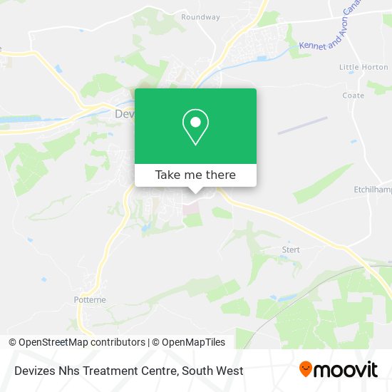 Devizes Nhs Treatment Centre map