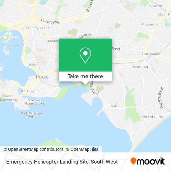 Emergency Helicopter Landing Site map