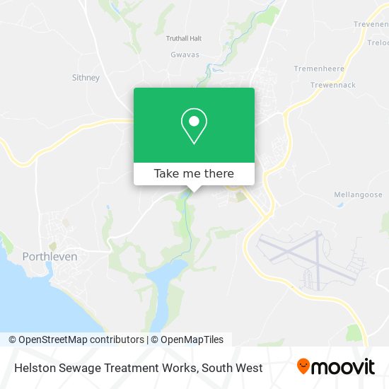 Helston Sewage Treatment Works map
