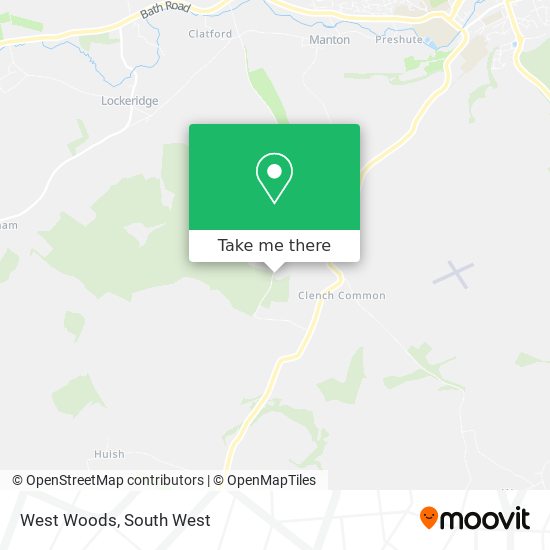 West Woods map