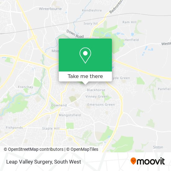 Leap Valley Surgery map