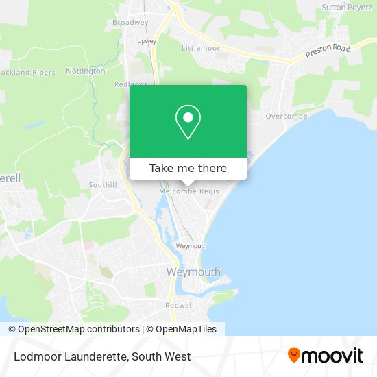 Lodmoor Launderette map