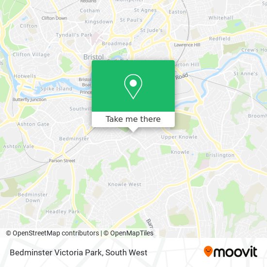 Bedminster Victoria Park map