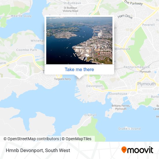 Hmnb Devonport map