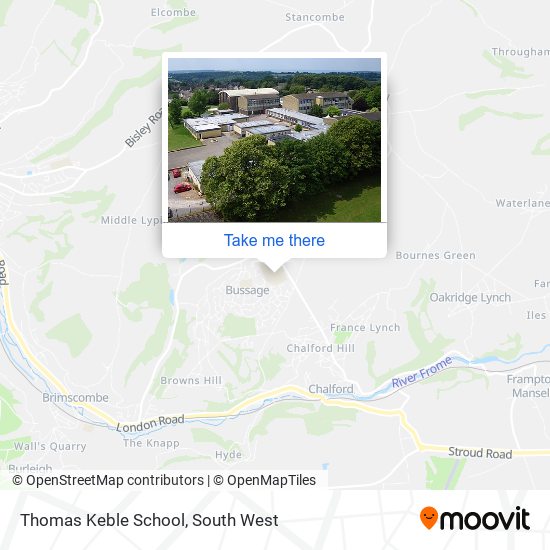 Thomas Keble School map