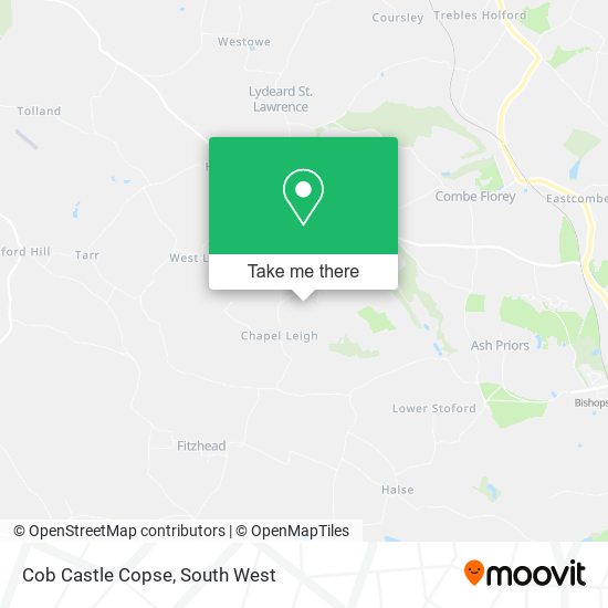 Cob Castle Copse map