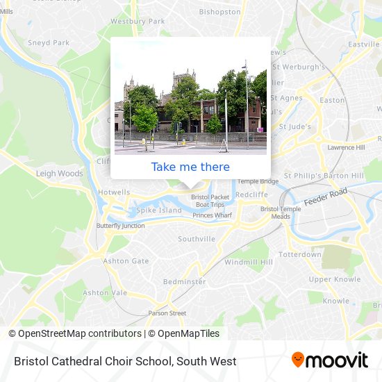 Bristol Cathedral Choir School map