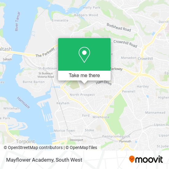 Mayflower Academy map