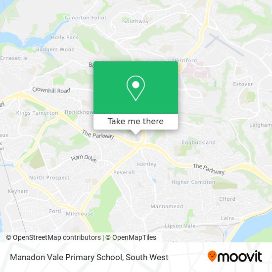 Manadon Vale Primary School map