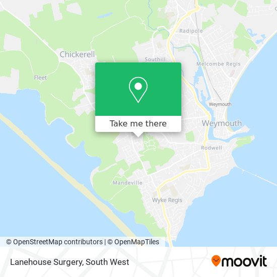 Lanehouse Surgery map