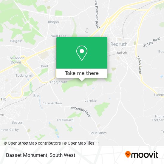Basset Monument map