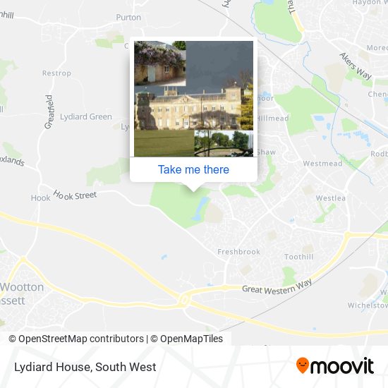 Lydiard House map