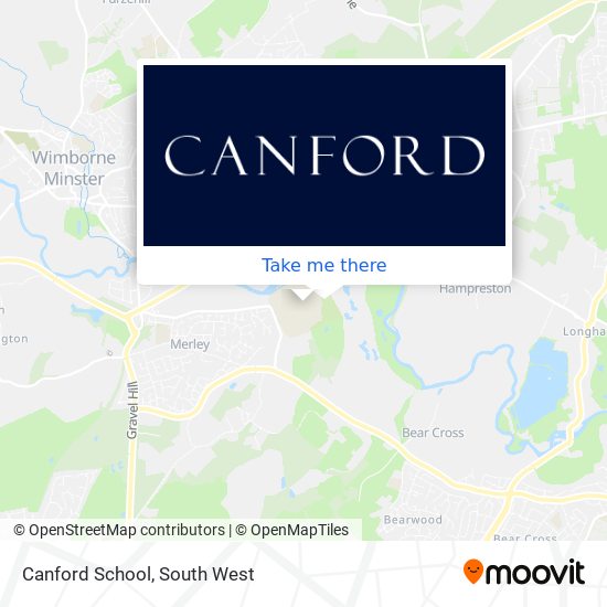 Canford School map