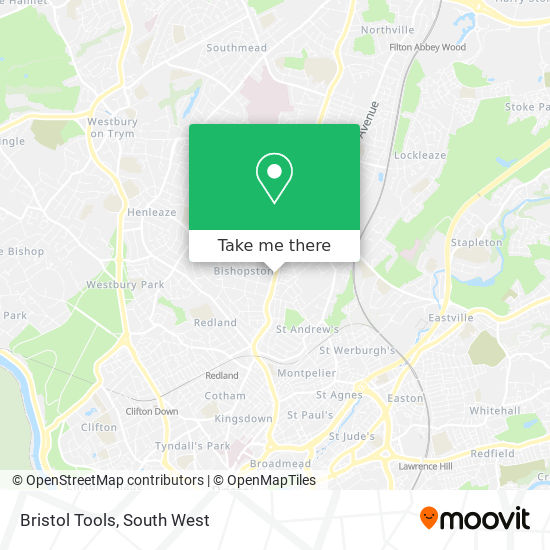 Bristol Tools map