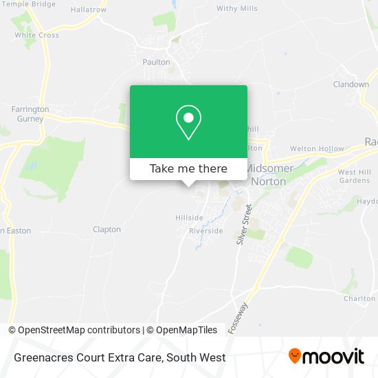 Greenacres Court Extra Care map